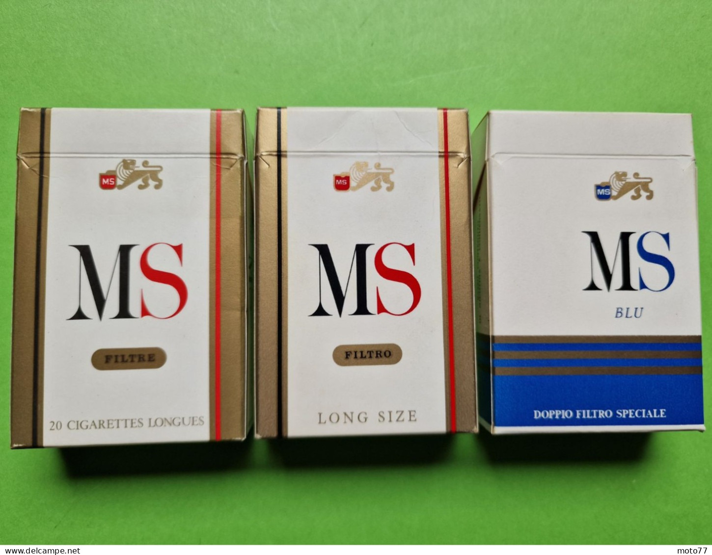 Lot 3 Anciens PAQUETS De CIGARETTES Vide - MS - Vers 1980 - Estuches Para Cigarrillos (vacios)