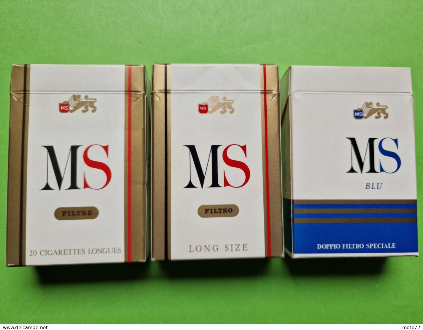 Lot 3 Anciens PAQUETS De CIGARETTES Vide - MS - Vers 1980 - Etuis à Cigarettes Vides