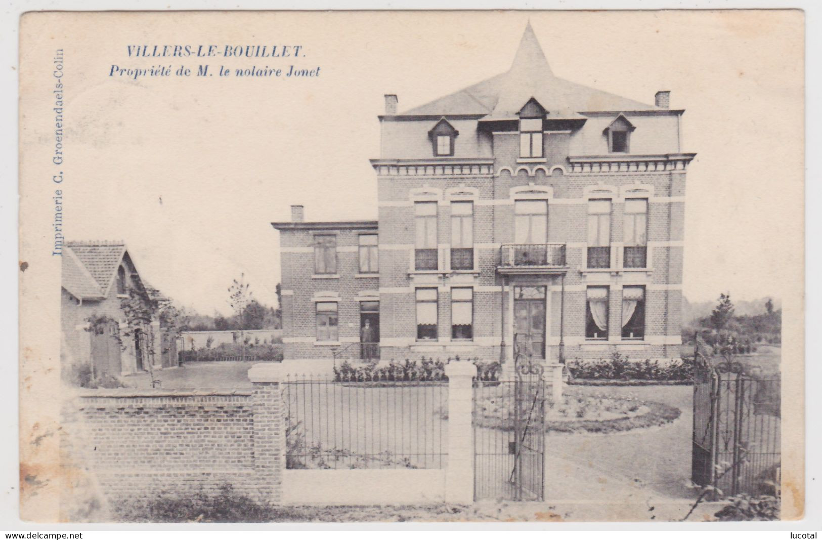 Villers Le Bouillet - Propriété De M. Le Notaire Jonet - Edit. Marcovici / Impr. Groenendaels-Colin - Villers-le-Bouillet