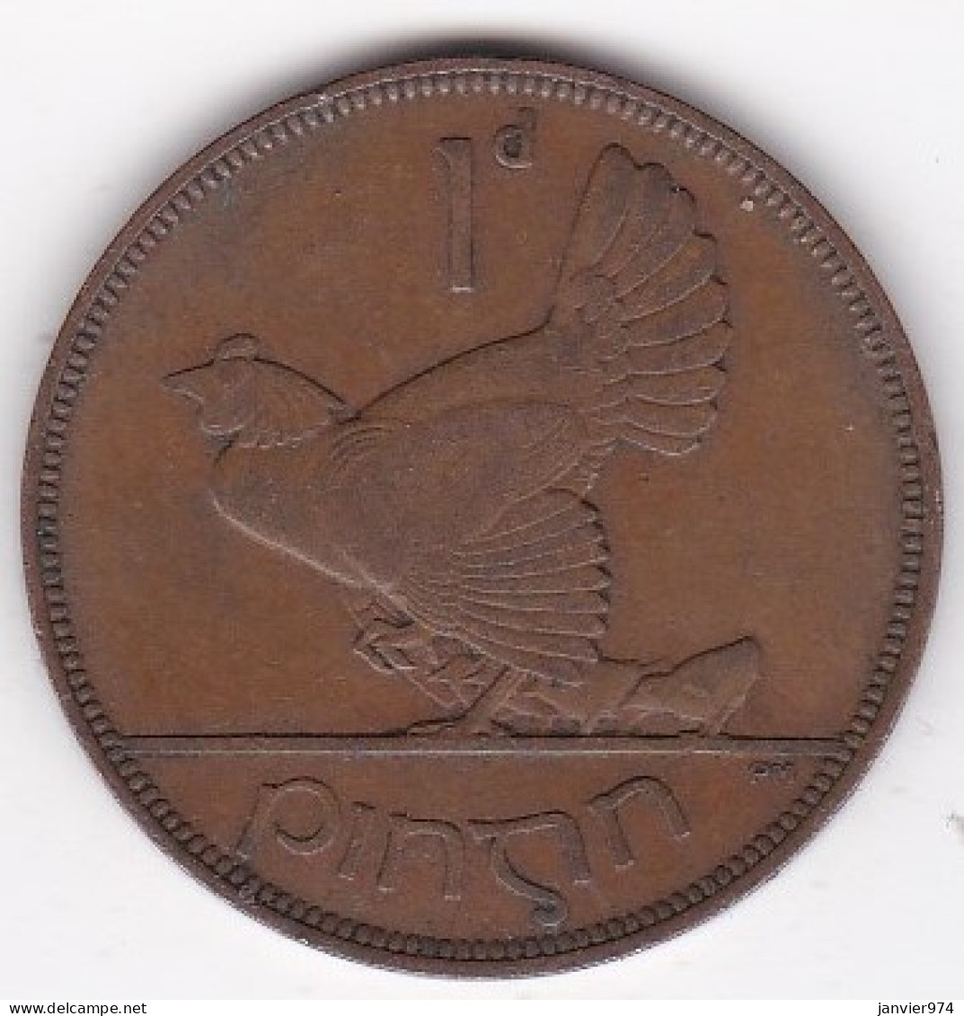 Irlande 1 Pingin 1935, En Bronze, KM# 3 - Irlande