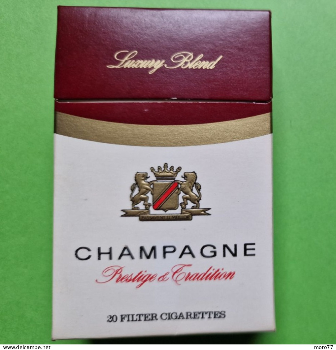 Ancien PAQUET De CIGARETTES Vide - CHAMPAGNE - Vers 1980 - Etuis à Cigarettes Vides