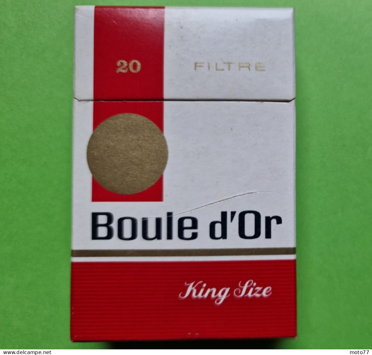 Ancien PAQUET De CIGARETTES Vide - BOULE D'OR - Vers 1980 - Etuis à Cigarettes Vides