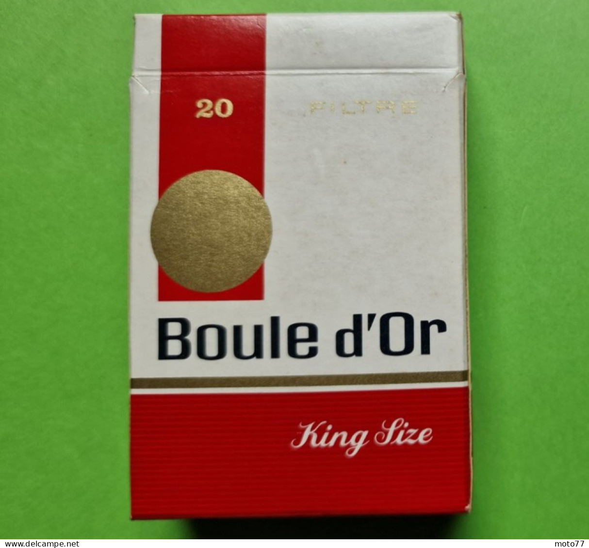 Ancien PAQUET De CIGARETTES Vide - BOULE D'OR - Vers 1980 - Estuches Para Cigarrillos (vacios)