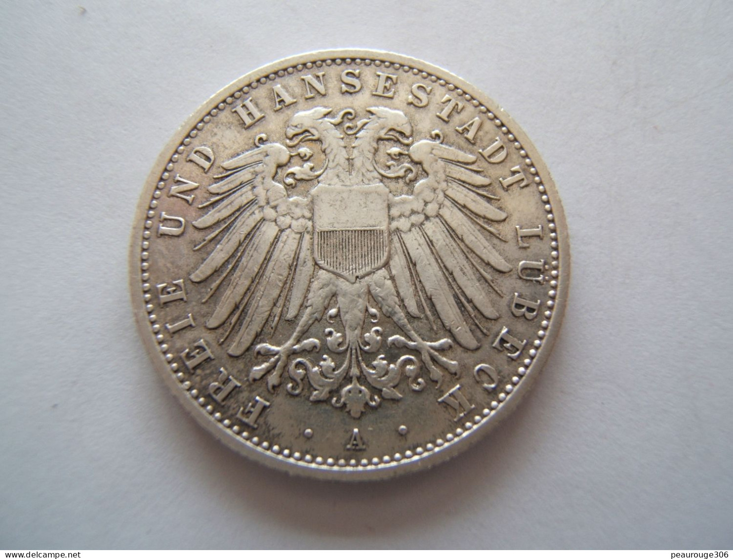 ALLEMAGNE/EMPIRE ALLEMAND/LUBECK: Très Belle Pièce De 2 Mark 1905 En Argent - 2, 3 & 5 Mark Silver