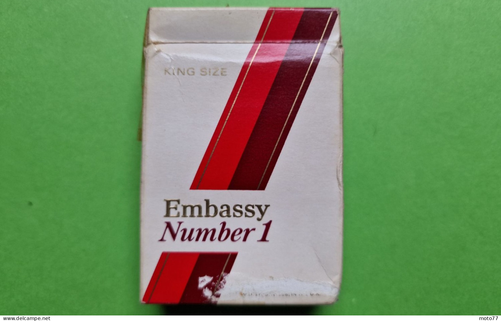Ancien PAQUET De CIGARETTES Vide - EMBASSY NUMBER 1 - Vers 1980 - Estuches Para Cigarrillos (vacios)