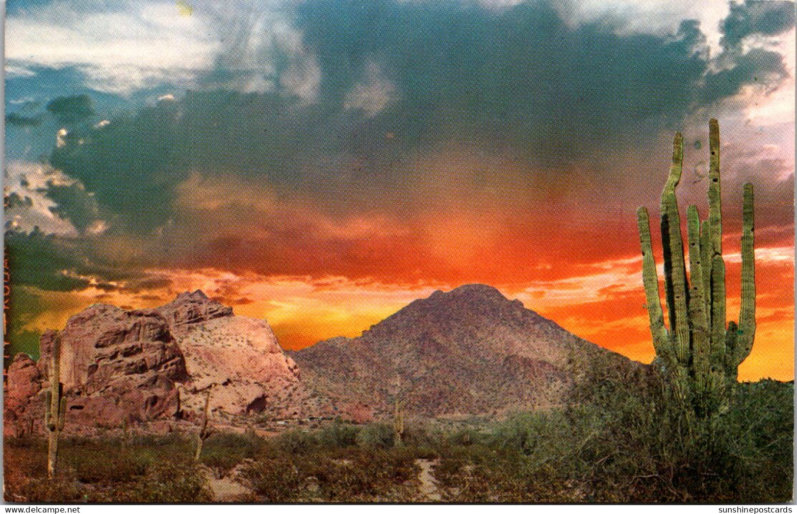 Arizona Scottsdale Spectacular Sunrise Over Camelback Mountain - Scottsdale