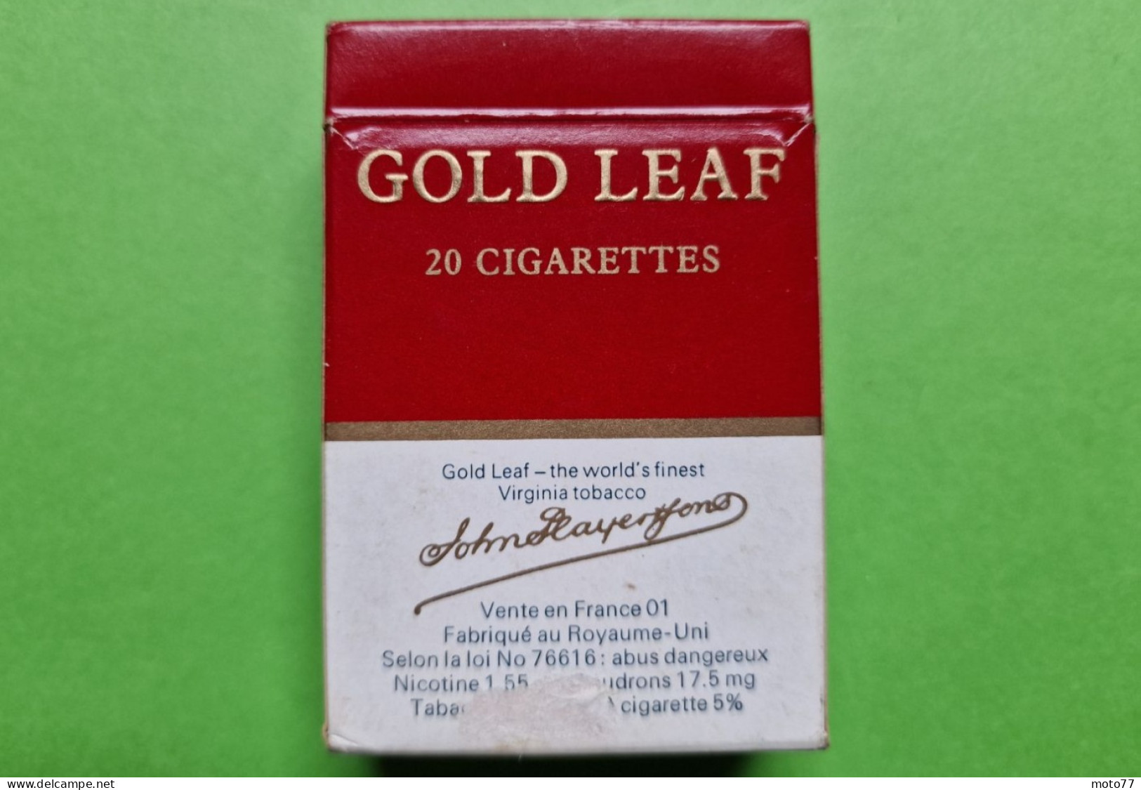 Ancien PAQUET De CIGARETTES Vide - GOLD LEAF - Marin - Vers 1980 - Sigarettenkokers (leeg)