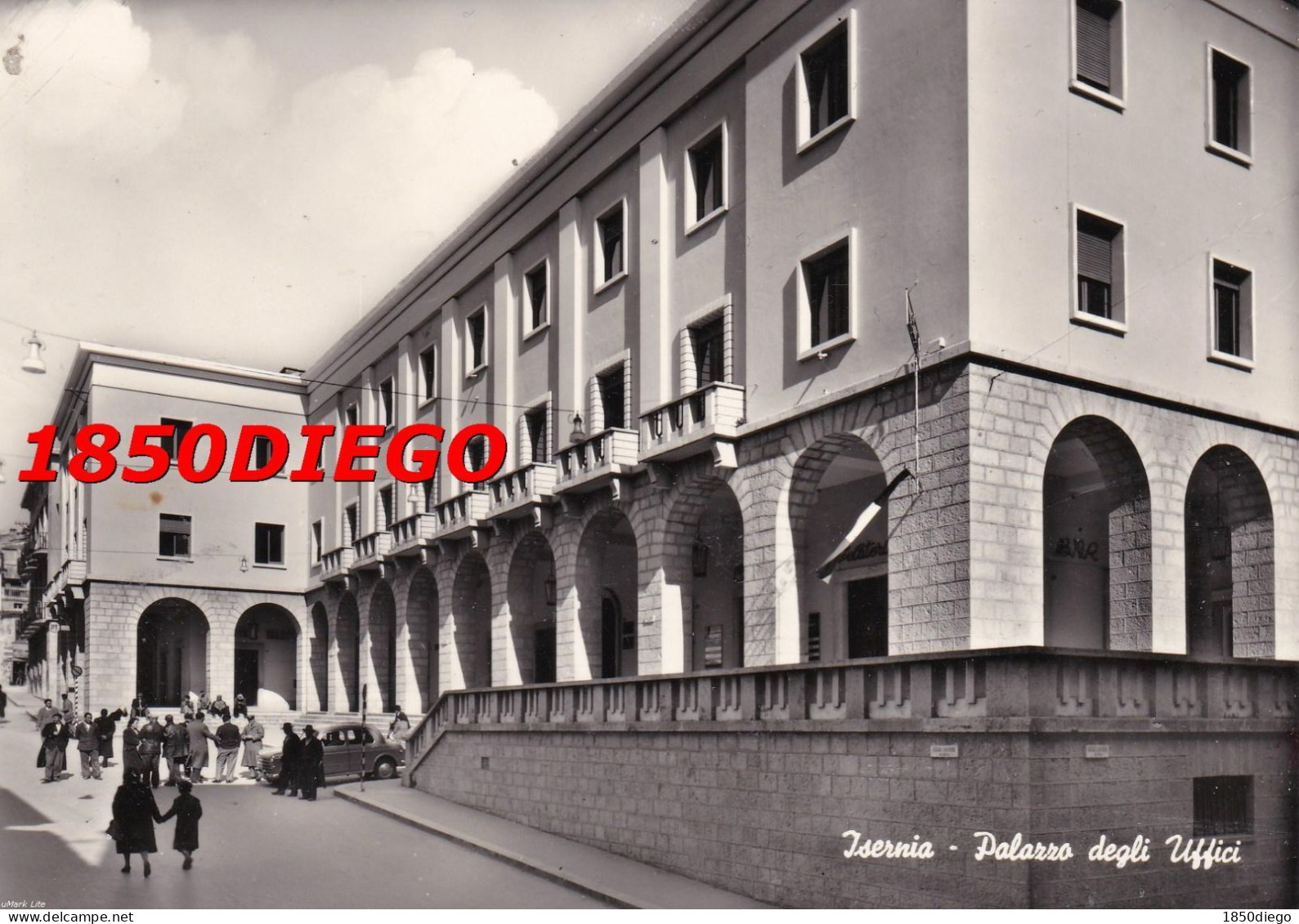 ISERNIA - PALAZZO DEGLI UFFICI F/GRANDE VIAGGIATA  1962?  ANIMAZIONE - Isernia