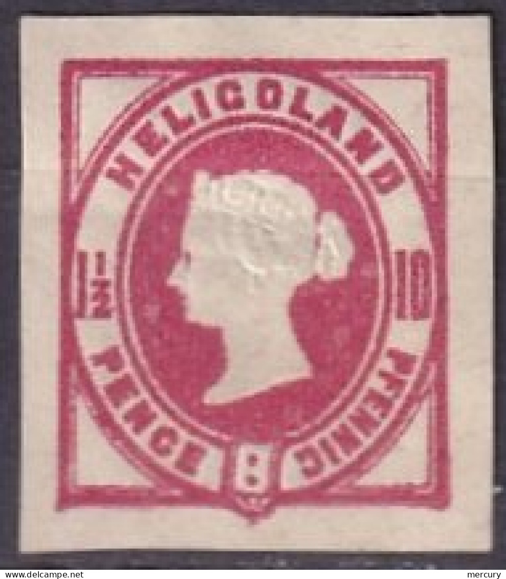HELIGOLAND - 1 1/2 S. Rouge De 18675 Non Référencé (probablement Découpure D'entier) - Heligoland (1867-1890)
