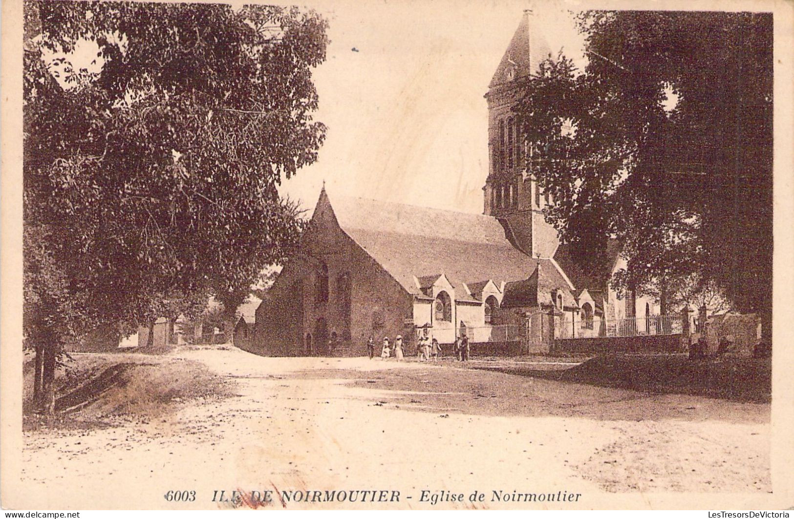 FRANCE - 85 - ILE DE NOIRMOUTIER - Eglise De Noirmoutier - R Bergevin - Carte Postale Ancienne - Noirmoutier