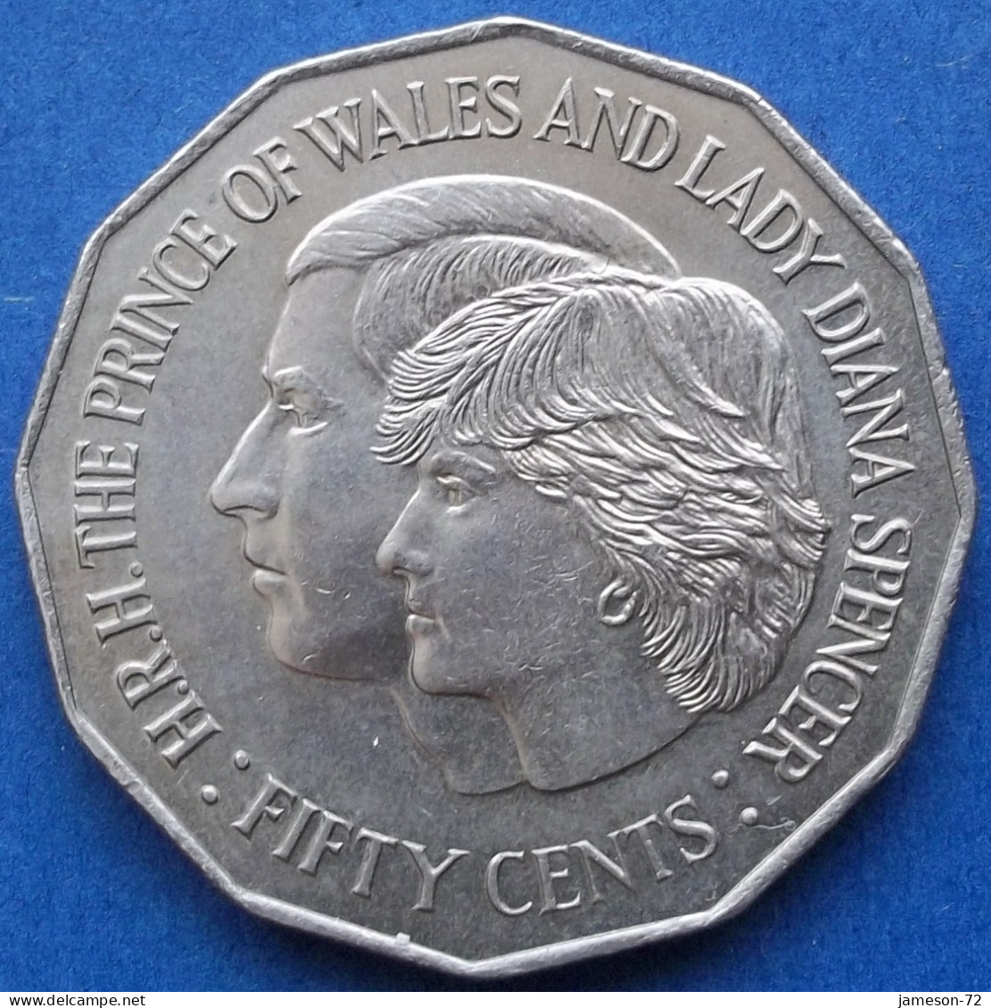 AUSTRALIA - 50 Cents 1981 "Wedding Of Prince Charles And Lady Diana" KM# 72 - Edelweiss Coins - 50 Cents