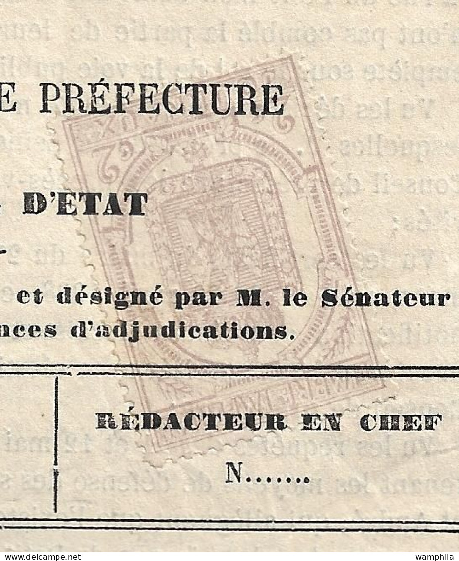 Journaux.  N°7 Sur Feuille Entière "le Contentieux Administratif" De Juin 1869. - Newspapers