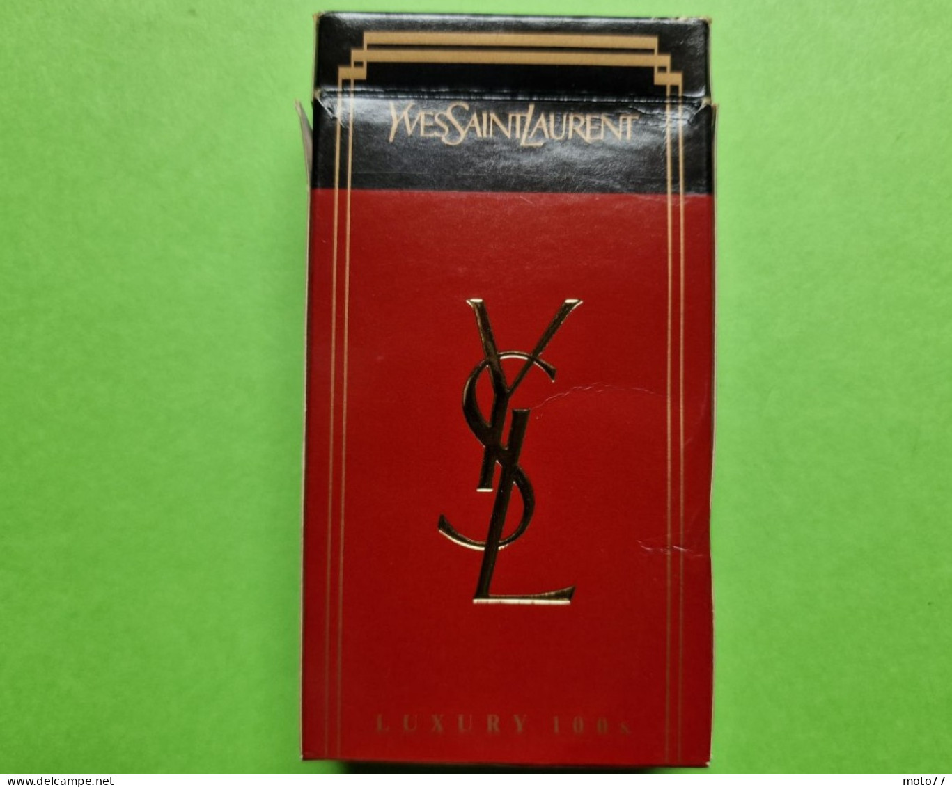 Ancien PAQUET De CIGARETTES Vide - YVES SAINT LAURENT - Vers 1980 - Etuis à Cigarettes Vides