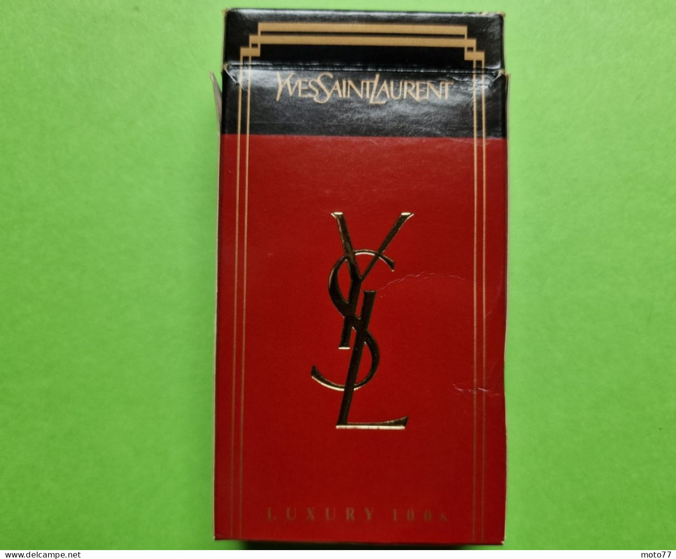 Ancien PAQUET De CIGARETTES Vide - YVES SAINT LAURENT - Vers 1980 - Sigarettenkokers (leeg)