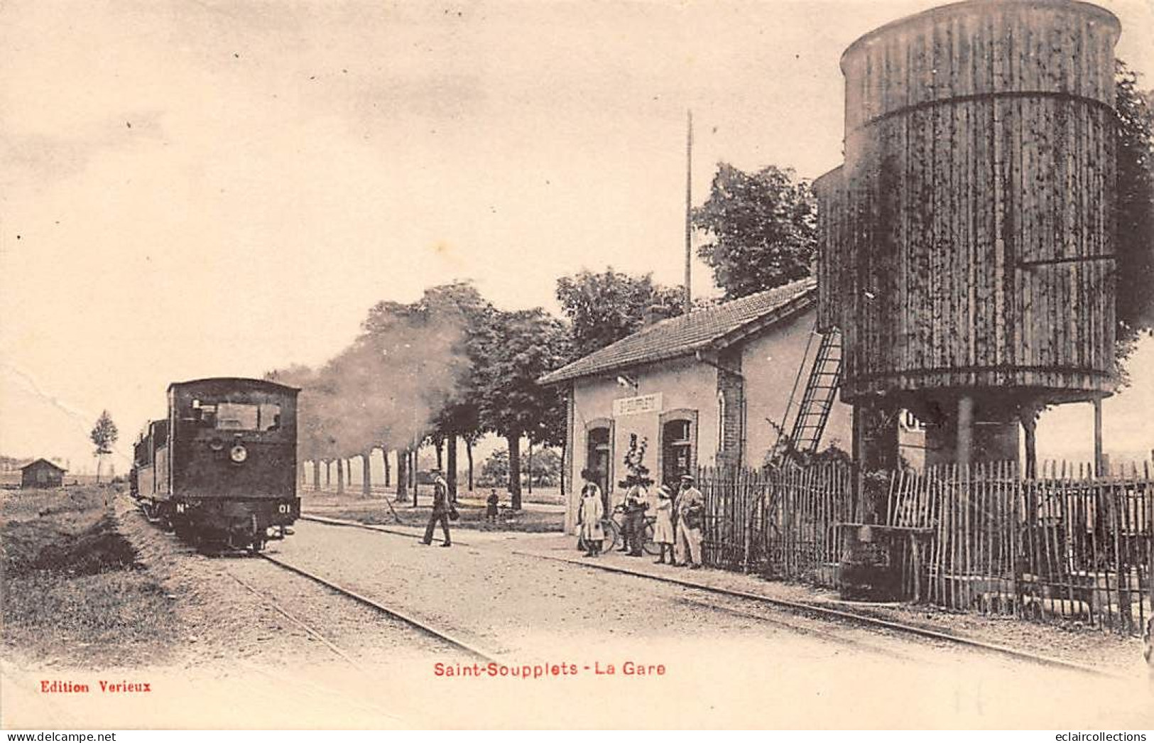 Saint Soupplets        77       Intérieur De La Gare. Train         (voir Scan) - Autres & Non Classés