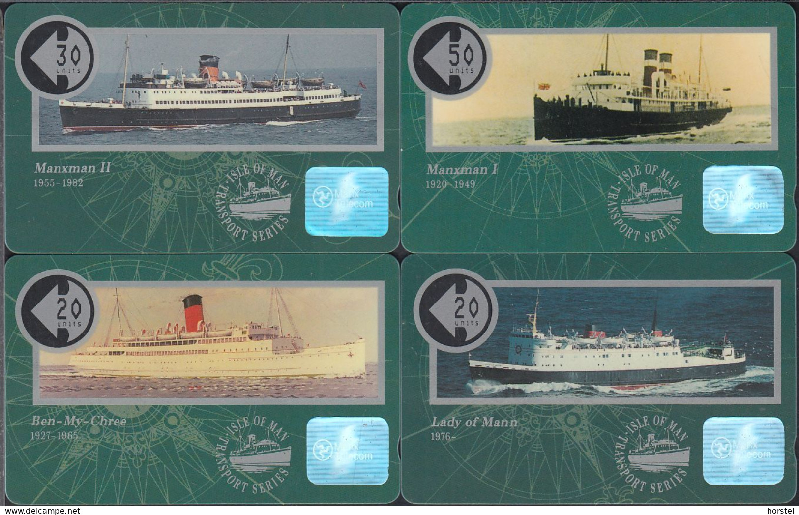 Isle Of Man 045 - 48  Serie - Set - 4 Steamer - Mint - Man (Isle Of)