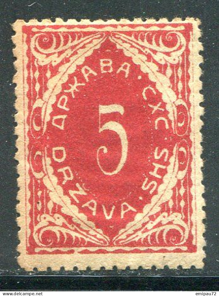 YOUGOSLAVIE- Taxe Y&T N°22- Neuf Avec Charnière * - Timbres-taxe