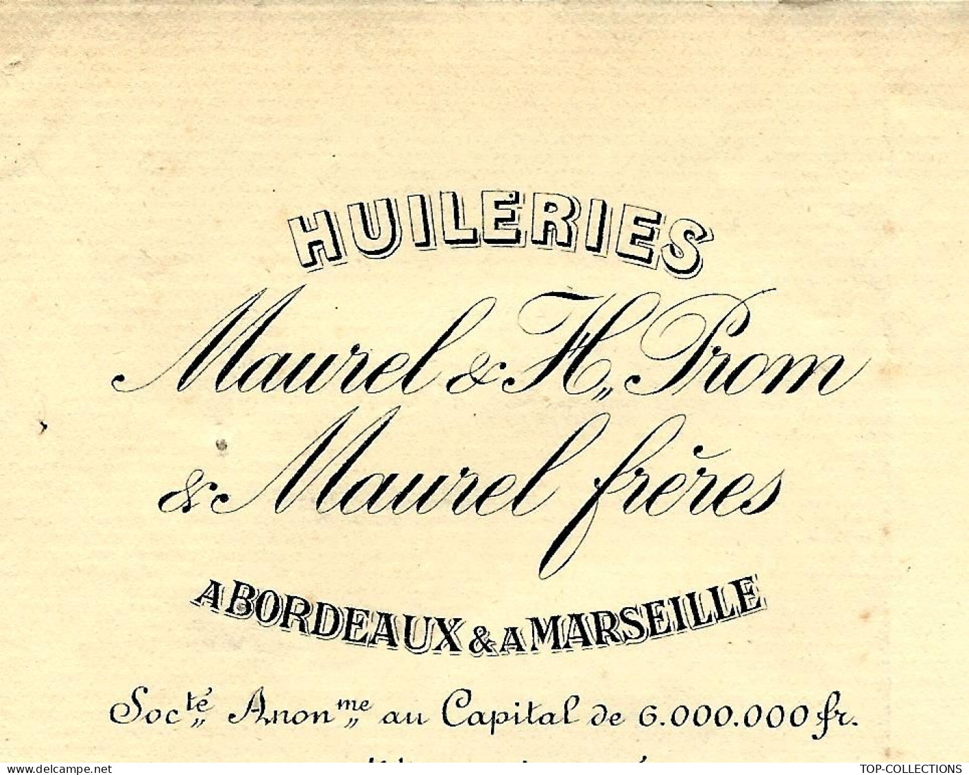 GROUPE Coté En Bourse 1940 RARE ENTETE HUILERIE MAUREL & H PROM Bordeaux Et Marseille Pour Cessac à Jonzac - 1900 – 1949
