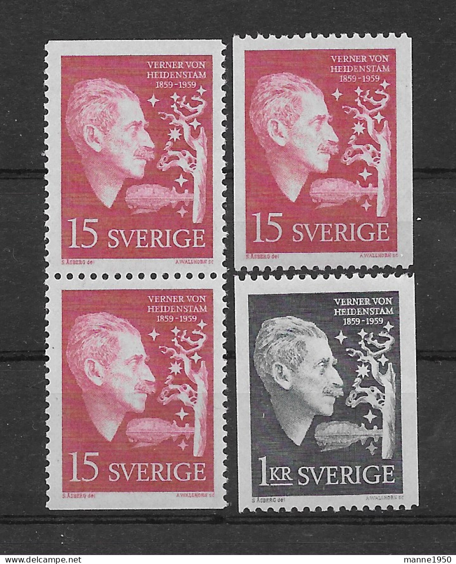 Schweden 1959 Nobelpreis Mi.Nr. 449/50 Kpl. Satz ** - Unused Stamps