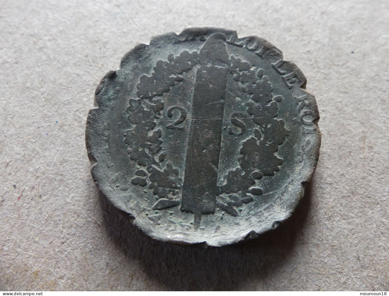 Louis XVI  2 Sol An 4 1792 BB - 1792-1804 Eerste Franse Republiek