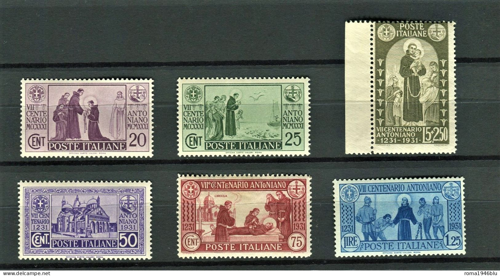 REGNO 1931 S. ANTONIO SERIE CPL. ** MNH - Mint/hinged