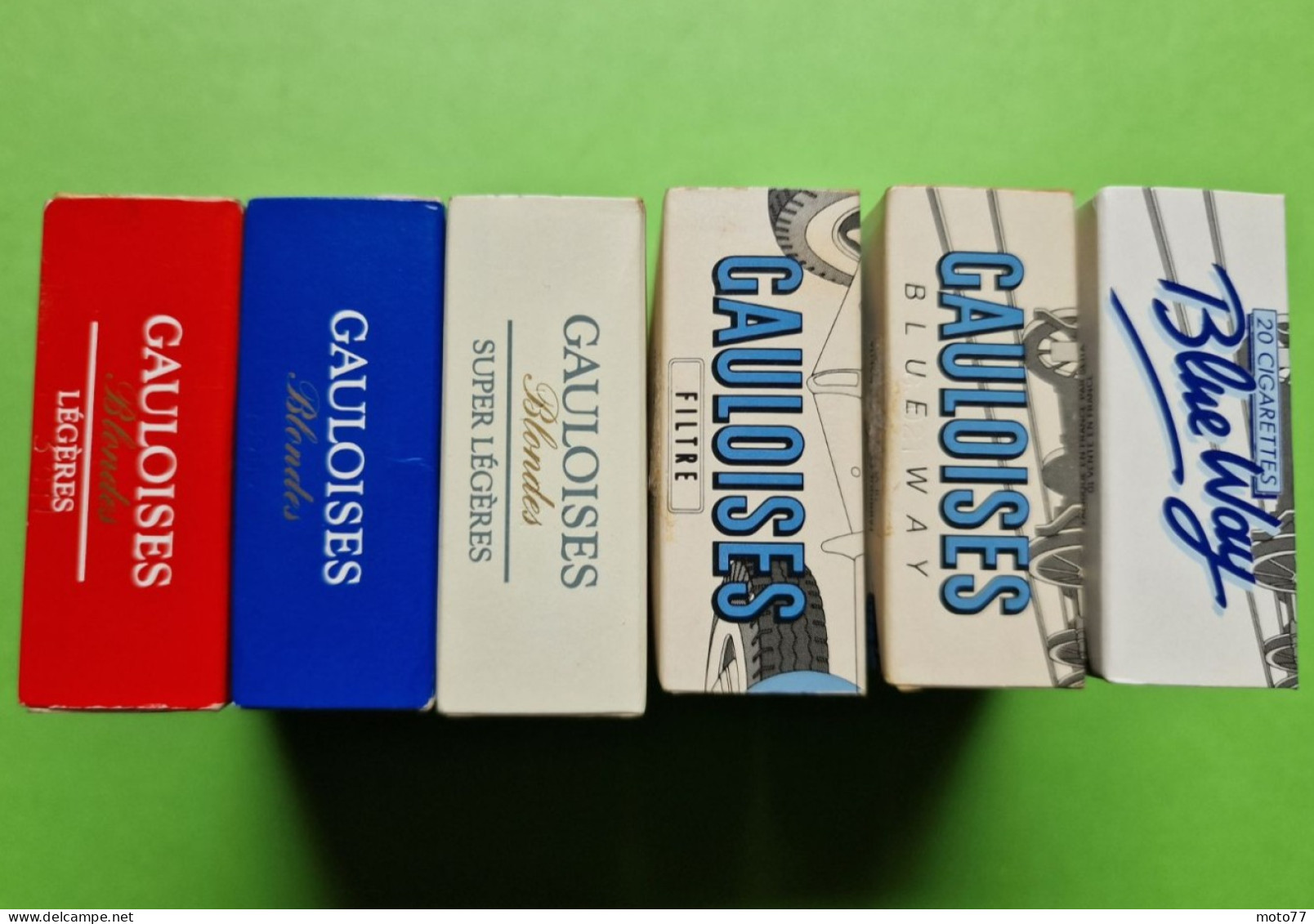 Lot 6 Anciens PAQUETS De CIGARETTES Vide - GAULOISES - Vers 1980 - Etuis à Cigarettes Vides