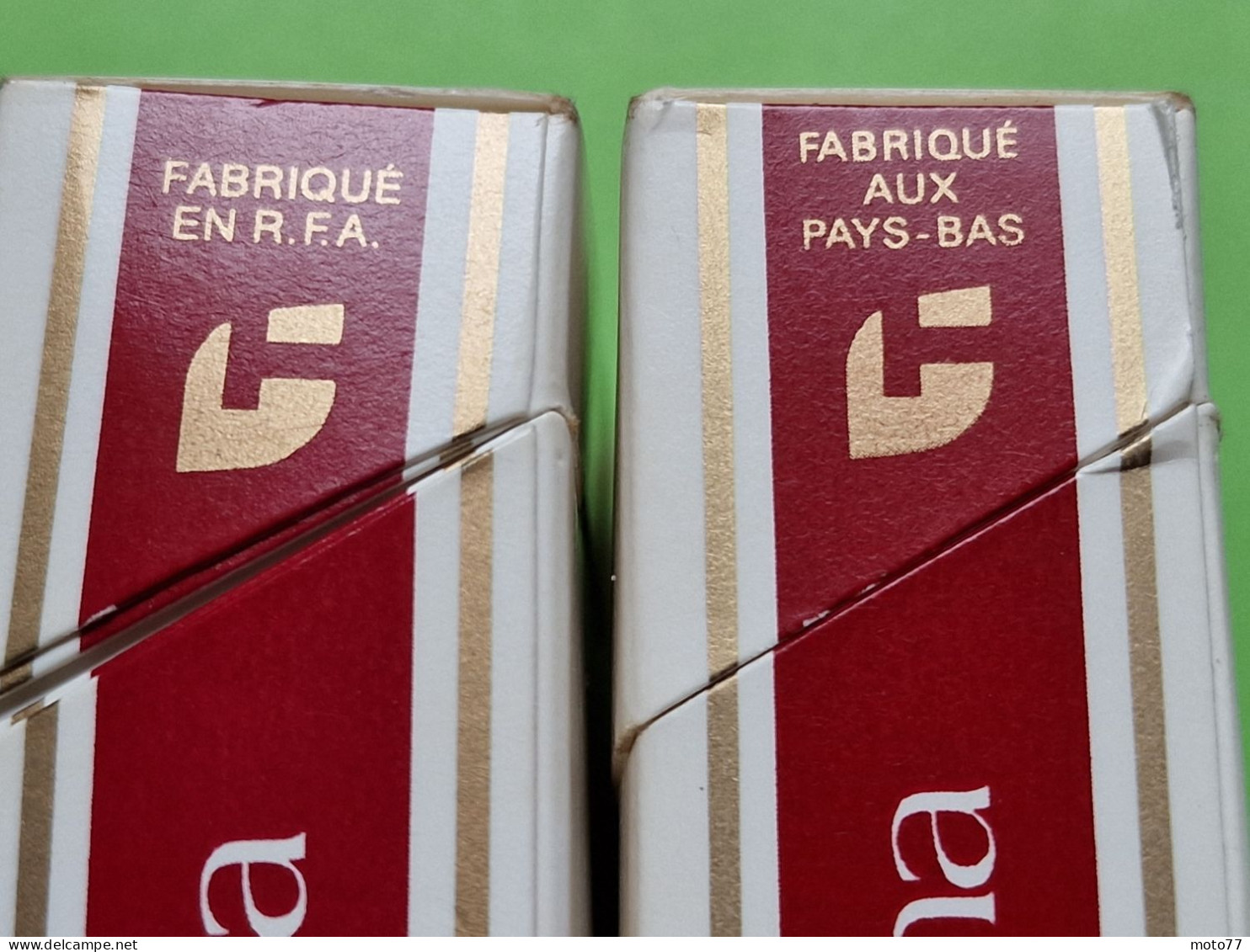 Lot 2 Anciens PAQUETS De CIGARETTES Vide - FORTUNA - Vers 1980 - Etuis à Cigarettes Vides