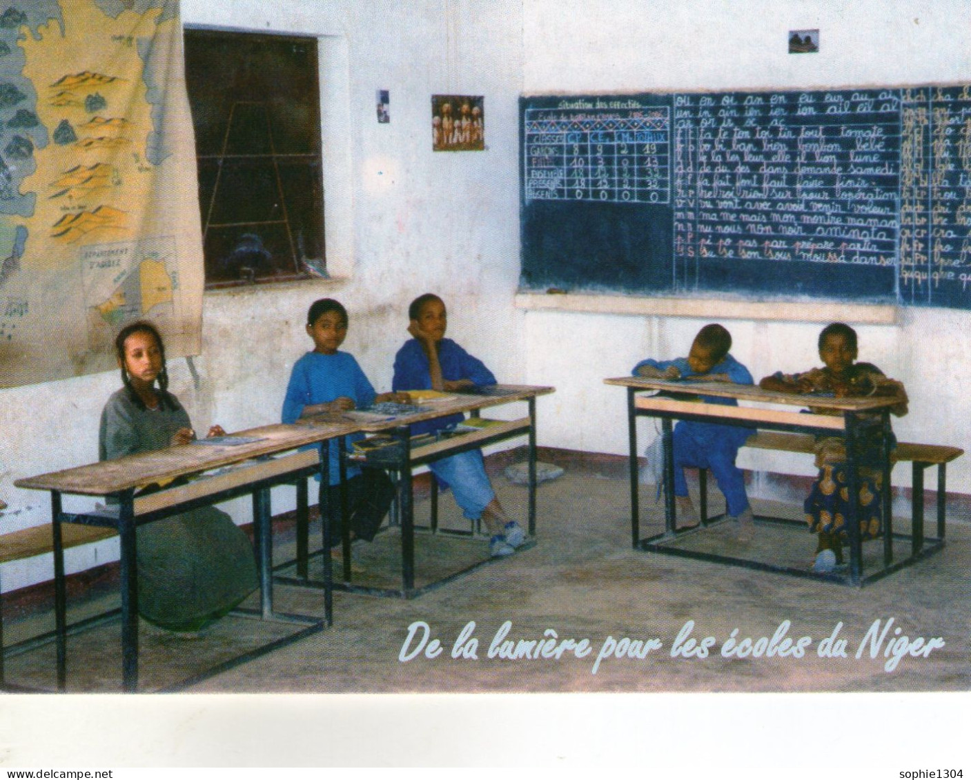 Carte Publicitaire - Lourdes Journée De La Paix - De La Lumière Pour Les Ecoles Du Niger - - Niger
