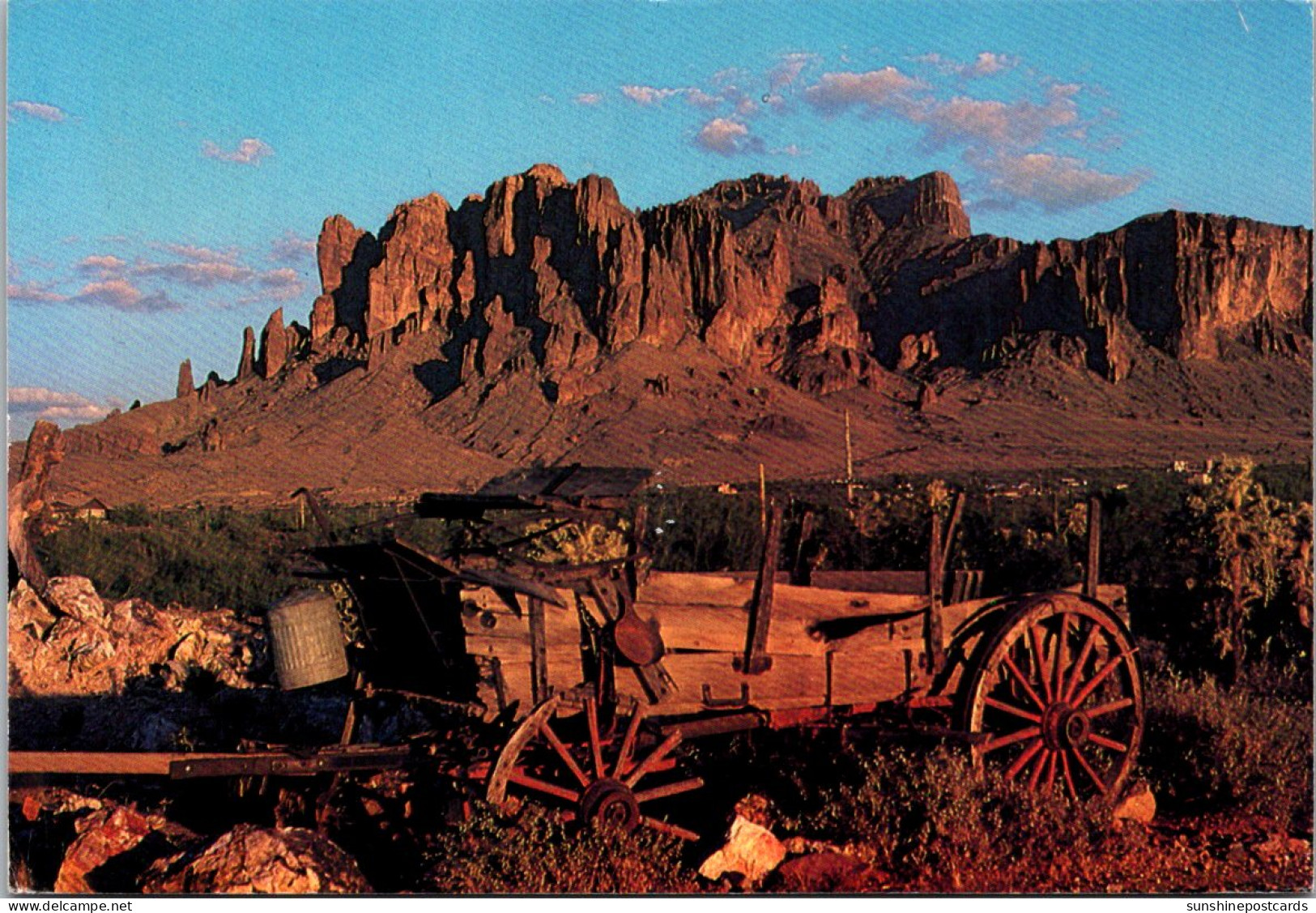 Arizona Old Wagon At Superstition Mountain 1990 - Scottsdale