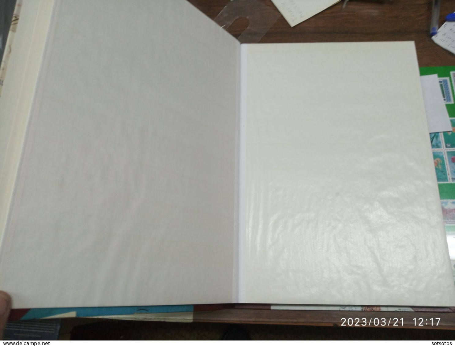 Five Albums (stockbooks) With 16 Sheets (32 Pages) White Background With Protective Clear Ihterleaves (multicolor Cover) - Groß, Grund Weiß