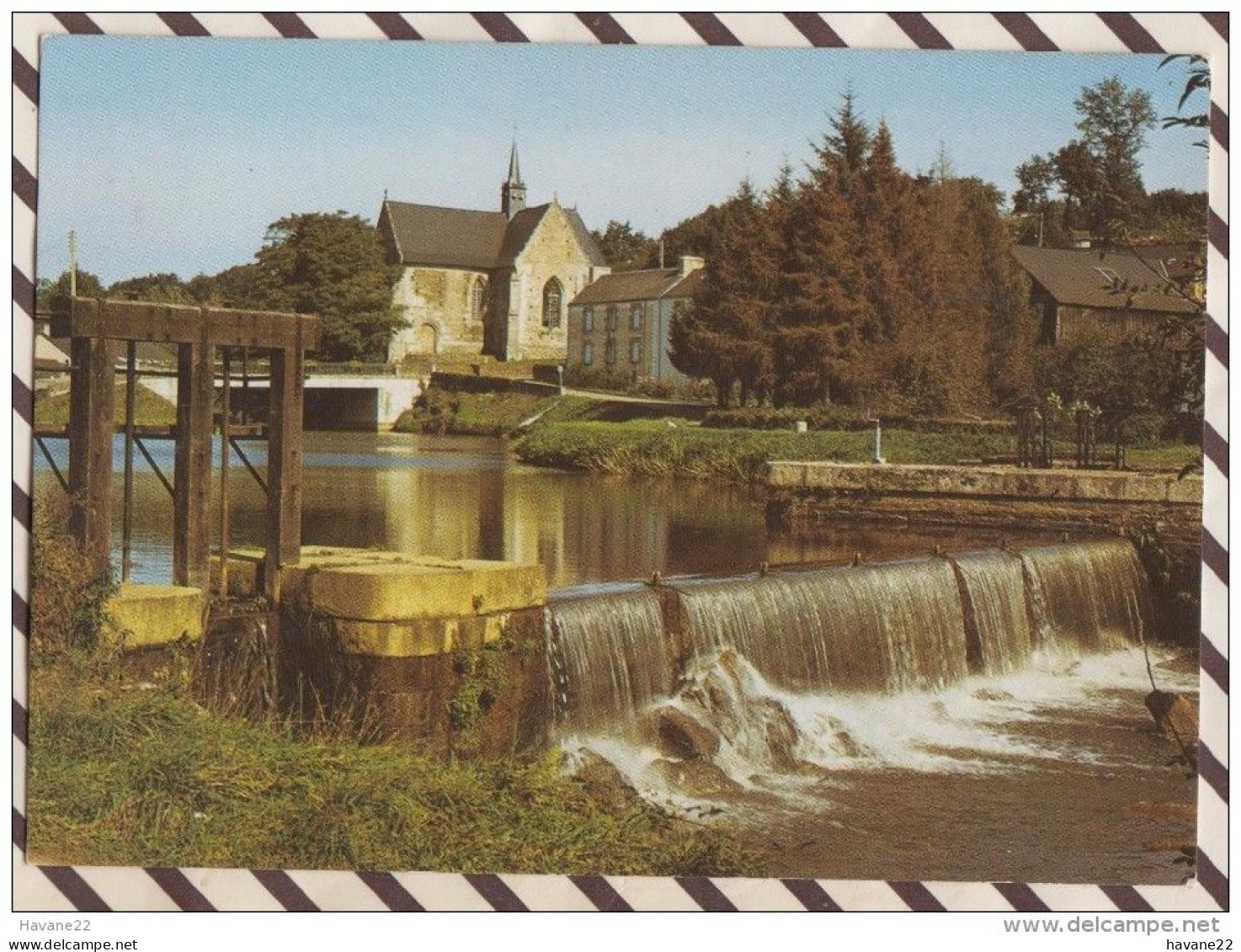 6AI2766 ROHAN SUR LA RIVIERE DE L'OUST LE PONT DU CANAL ET LA CHAPELLE DE BONNE ENCONTRE  2 SCANS - Rohan