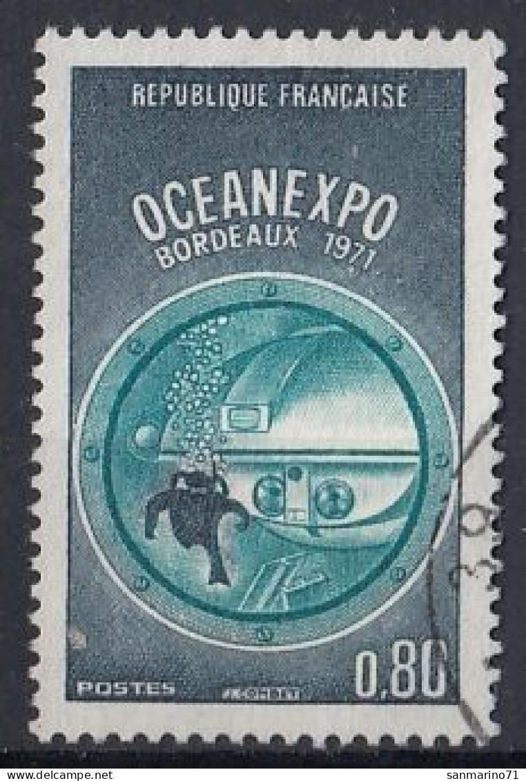 FRANCE 1740,used,falc Hinged - Diving