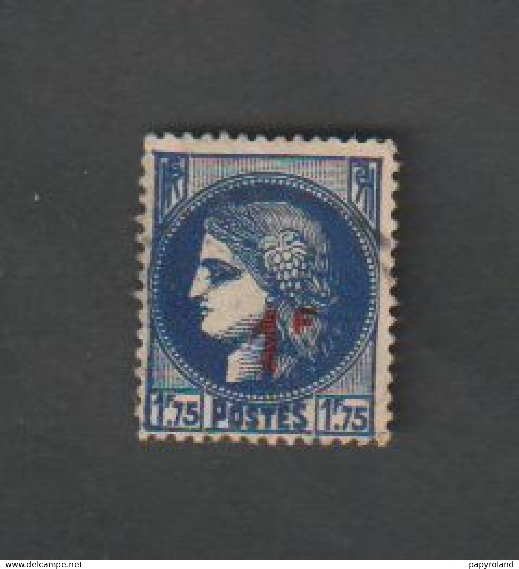 Timbres - N°372 - Type Cérès  1f 75 Bleu  -  Oblitéré - Autres & Non Classés