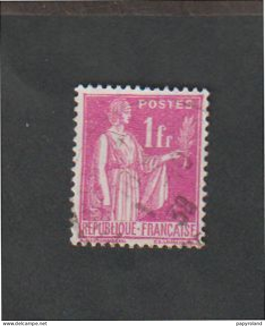 Timbres - N°369 - Type Paix  1f.rose -  Oblitéré - Other & Unclassified