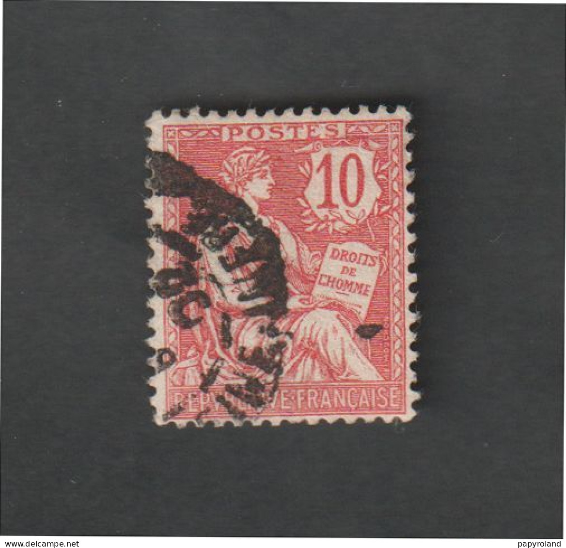 Timbres - N°116 - Type  II Mouchon 10c. Rouge  - 1900 - 01  -  Oblitéré - Sonstige & Ohne Zuordnung