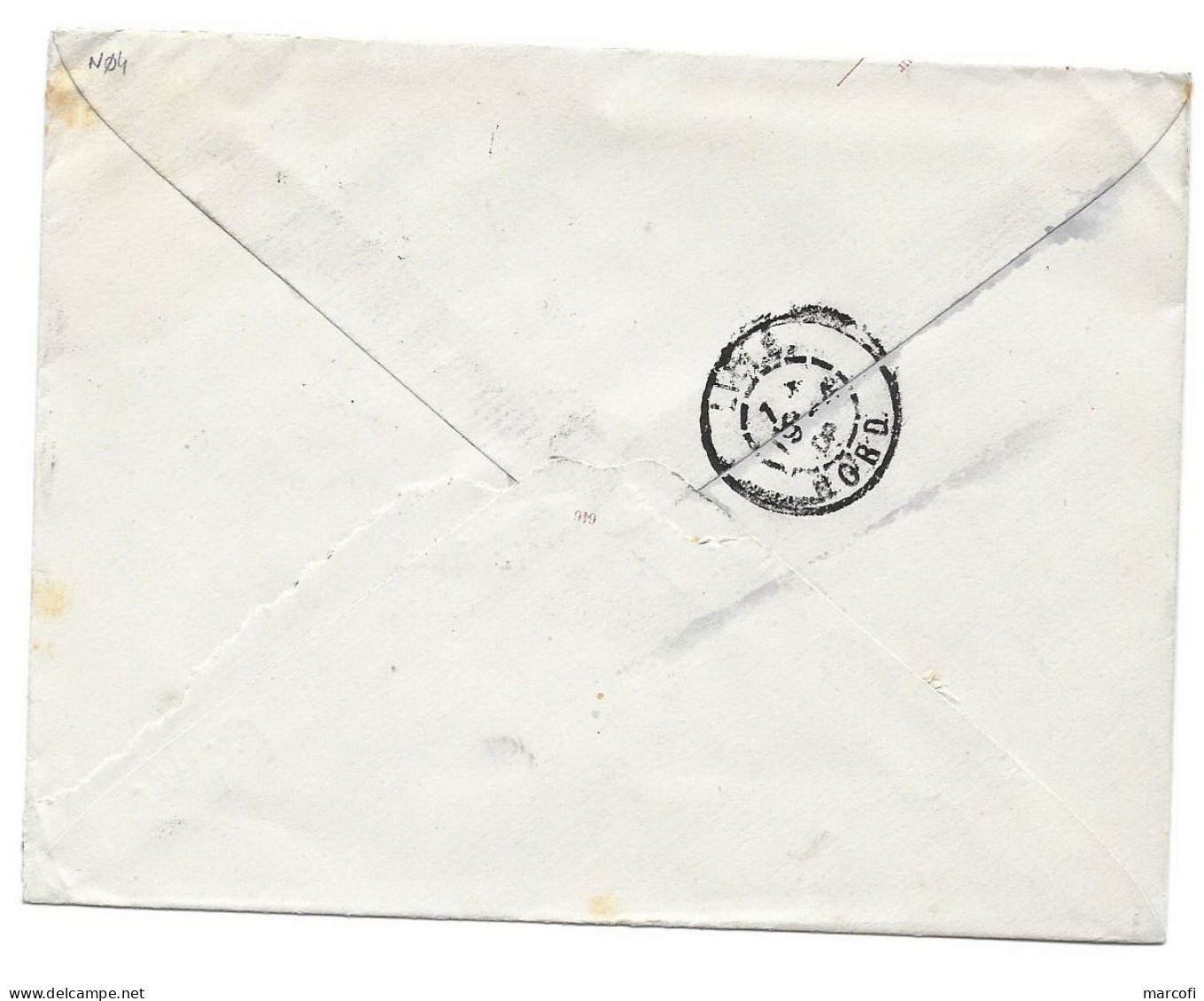 Alg41 Lettre Entier Semeuse Obl Constantine Repiquage (1909) - Bigewerkte Envelop  (voor 1995)