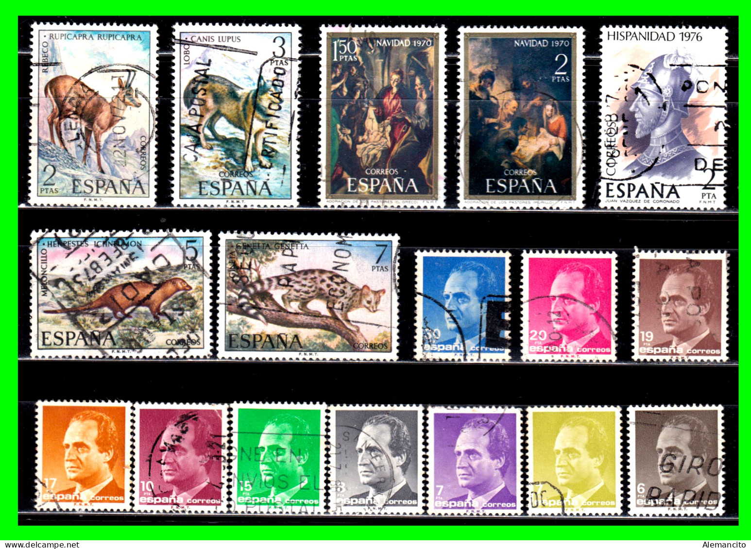 ESPAÑA - (EUROPA) LOTE DE 12 SELLOS AÑO 1983 DIFERENTES VALORES NUEVOS Y USADOS - Collections