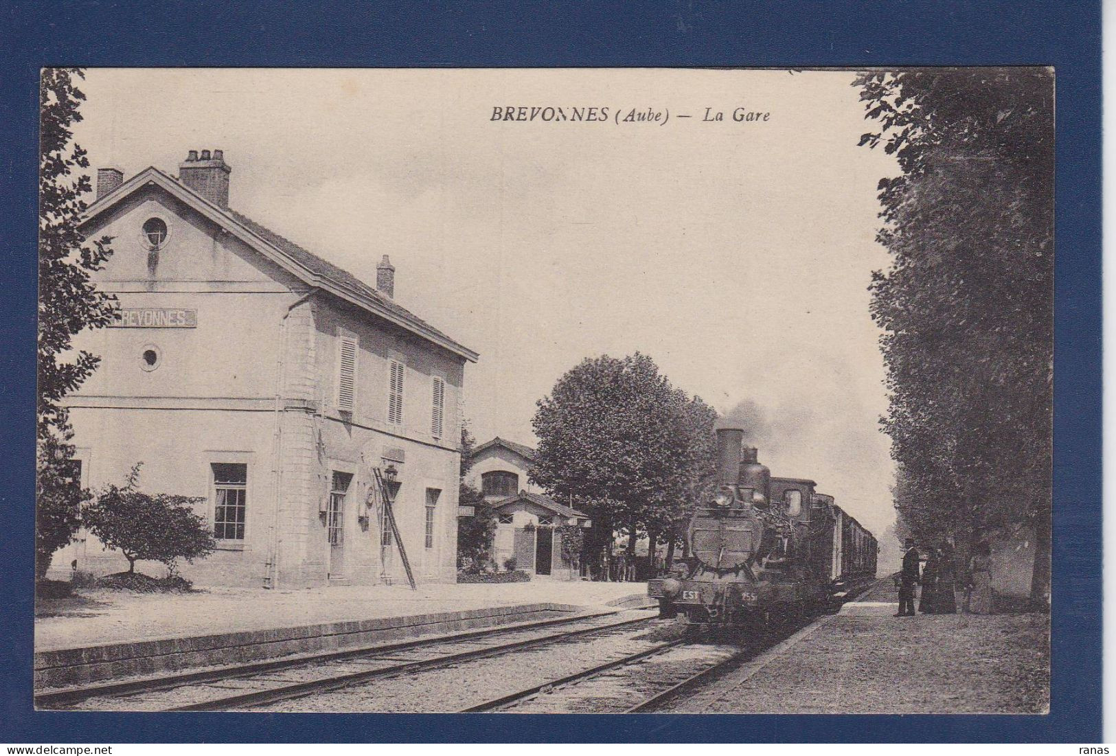 CPA [10] Aube > Brevonnes Train Gare Station Chemin De Fer écrite Voir Dos - Otros & Sin Clasificación