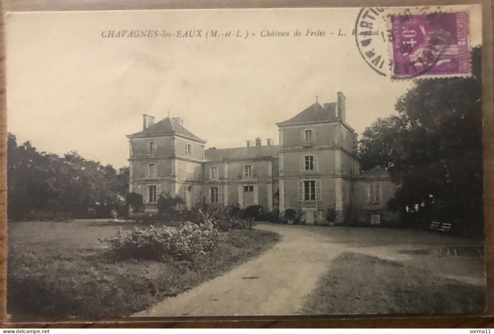 CPA CHAVAGNES LES EAUX 49 Château De Fesles - Chateauneuf Sur Sarthe