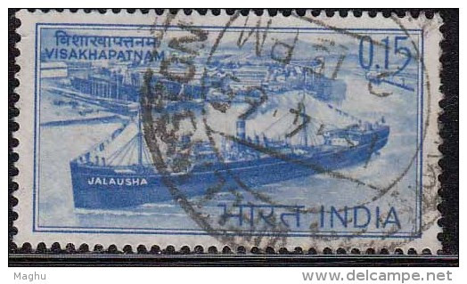 India Used 1965, National Maritime Day,  Ship @ Visakapatnam Port,  (Sample Image) - Usados