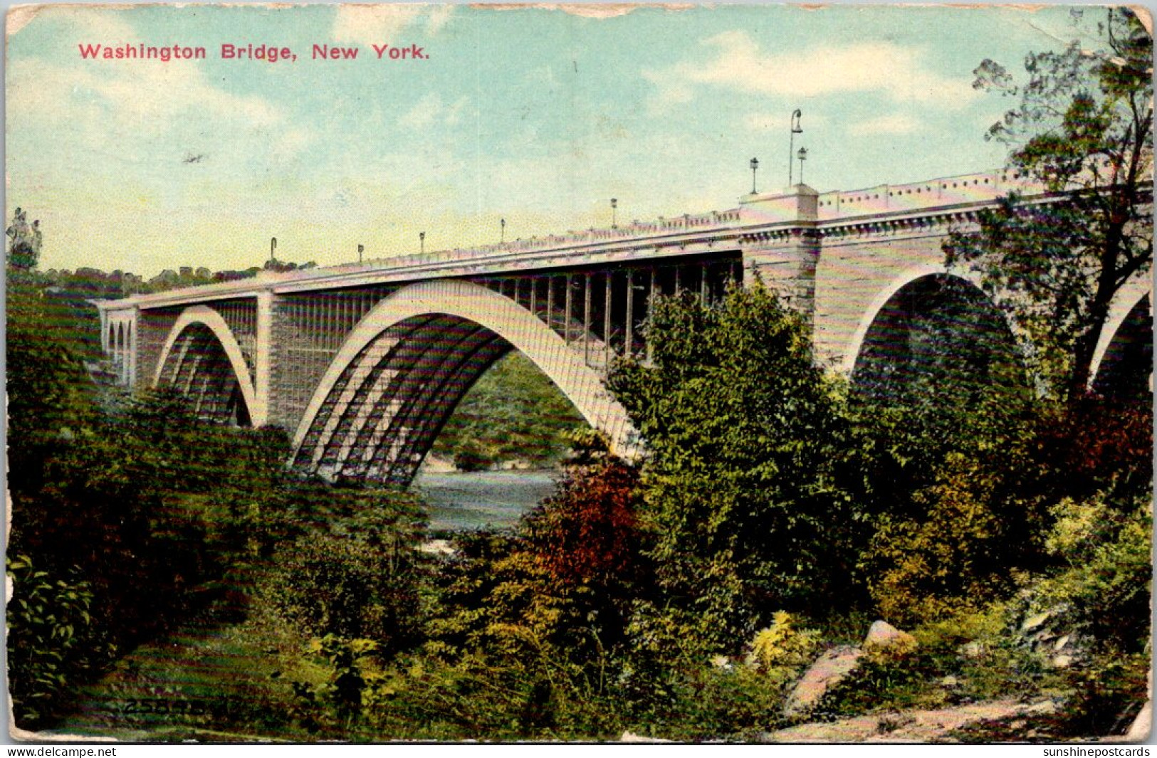 New York City The Washington Bridge 1910 - Bridges & Tunnels