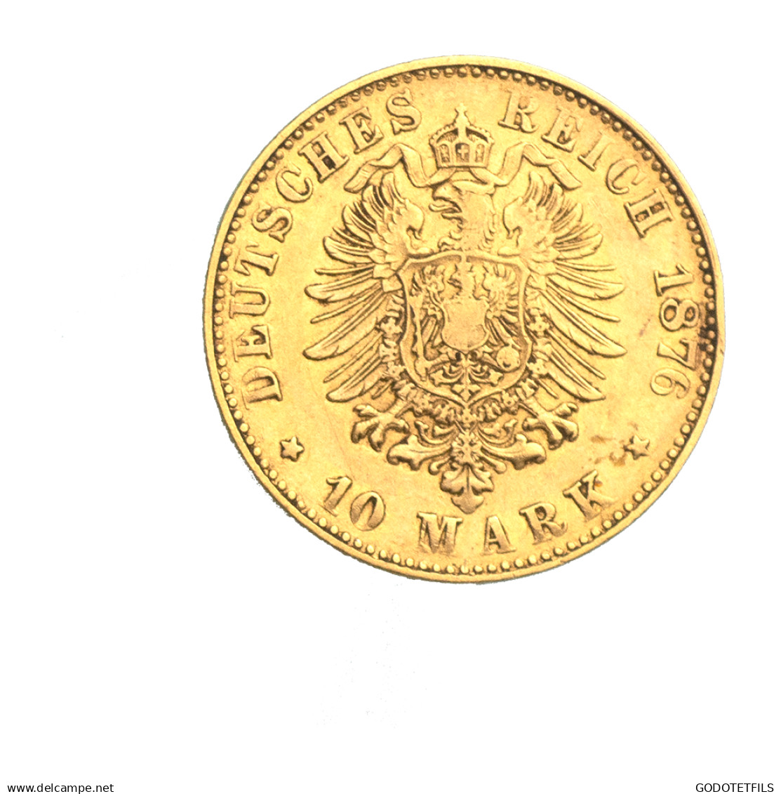 Allemagne-10 Mark 1876 Ludwig III Hessen - 5, 10 & 20 Mark Oro