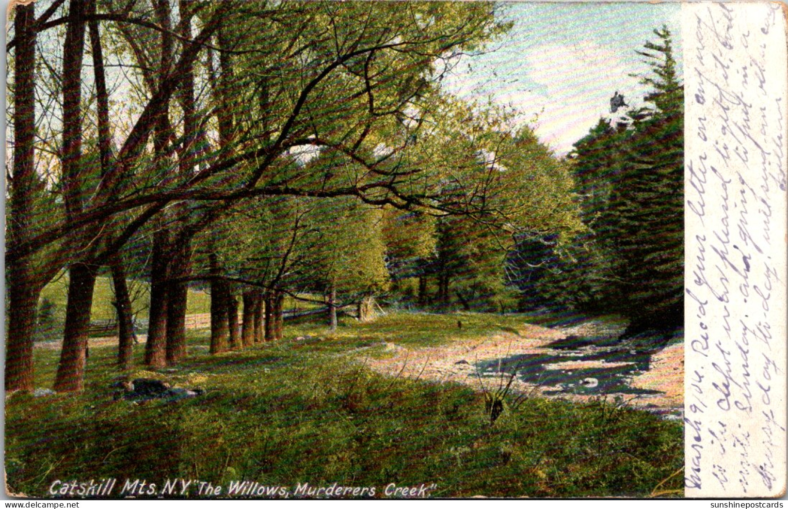 New York Catskills Murderers Creek The Willows 1906 - Catskills