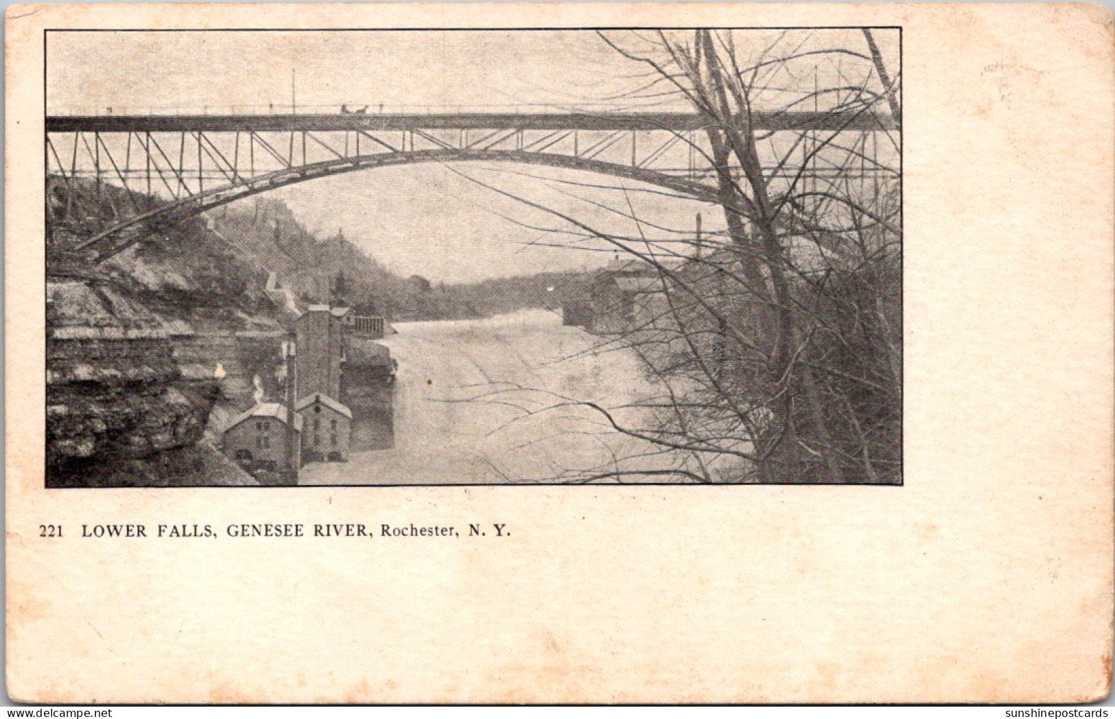 New York Rochester Genesee River Lower Falls - Rochester