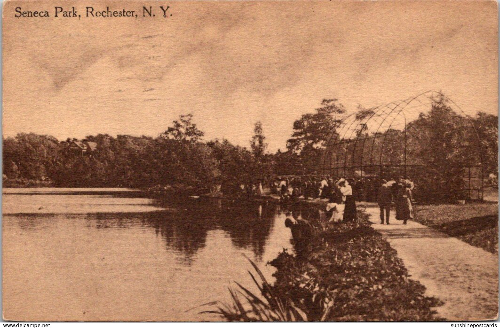 New York Rochester Scene In Seneca Park 1914 - Rochester