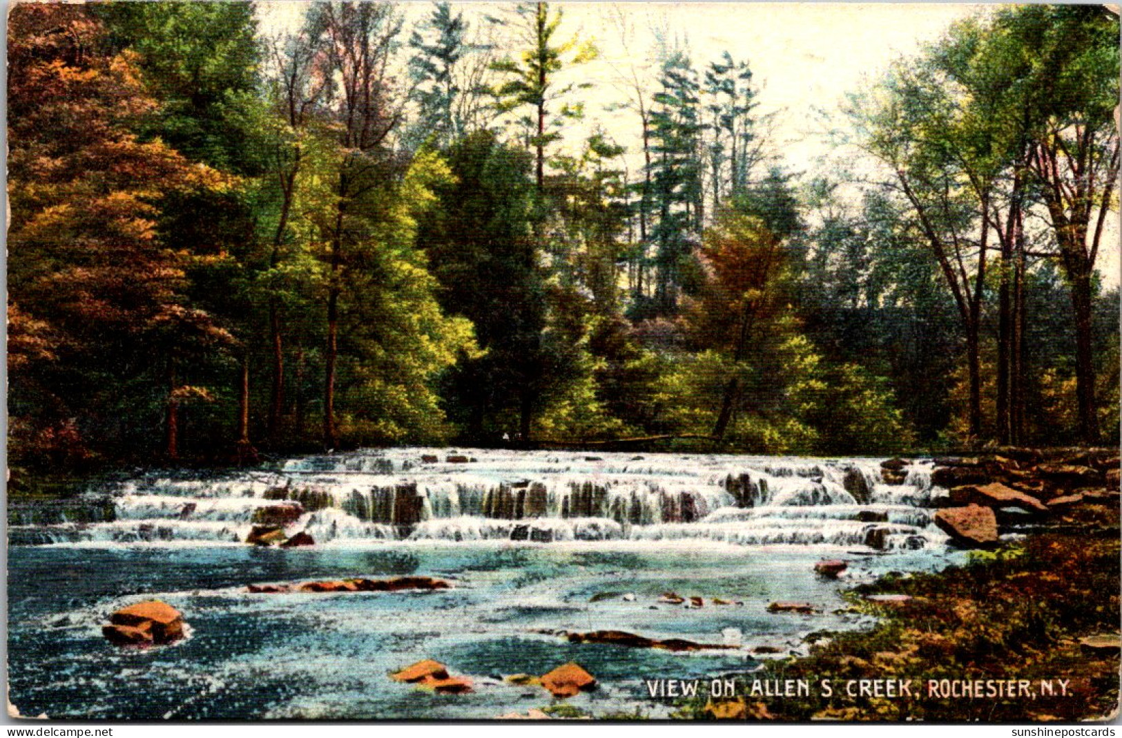 New York Rochester View On Allen's Creek 1908 - Rochester
