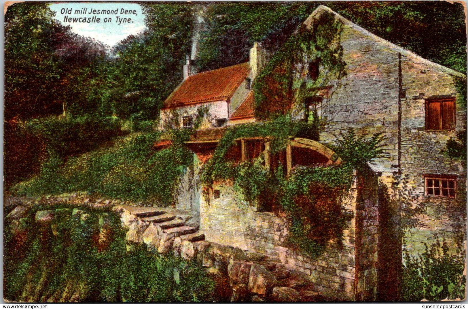 England Newcastle On Tyne Old Mill Jesmond Dene 1914 - Autres & Non Classés