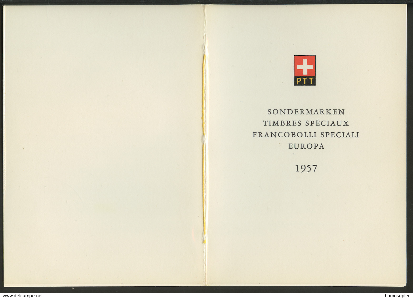 Europa CEPT 1957 Suisse - Switzerland - Schweiz Livret Y&T N°595 à 596 - Michel N°646y à 647y *** - 1957