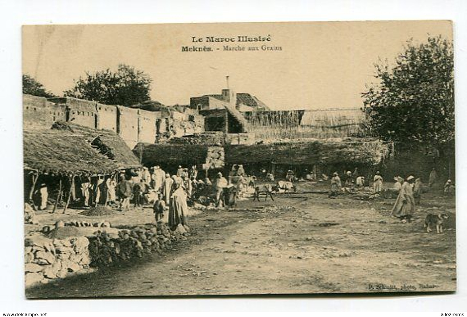 Carte Maroc : MEKNES    Marché Aux Grains   VOIR  DESCRIPTIF  §§§ - Meknès