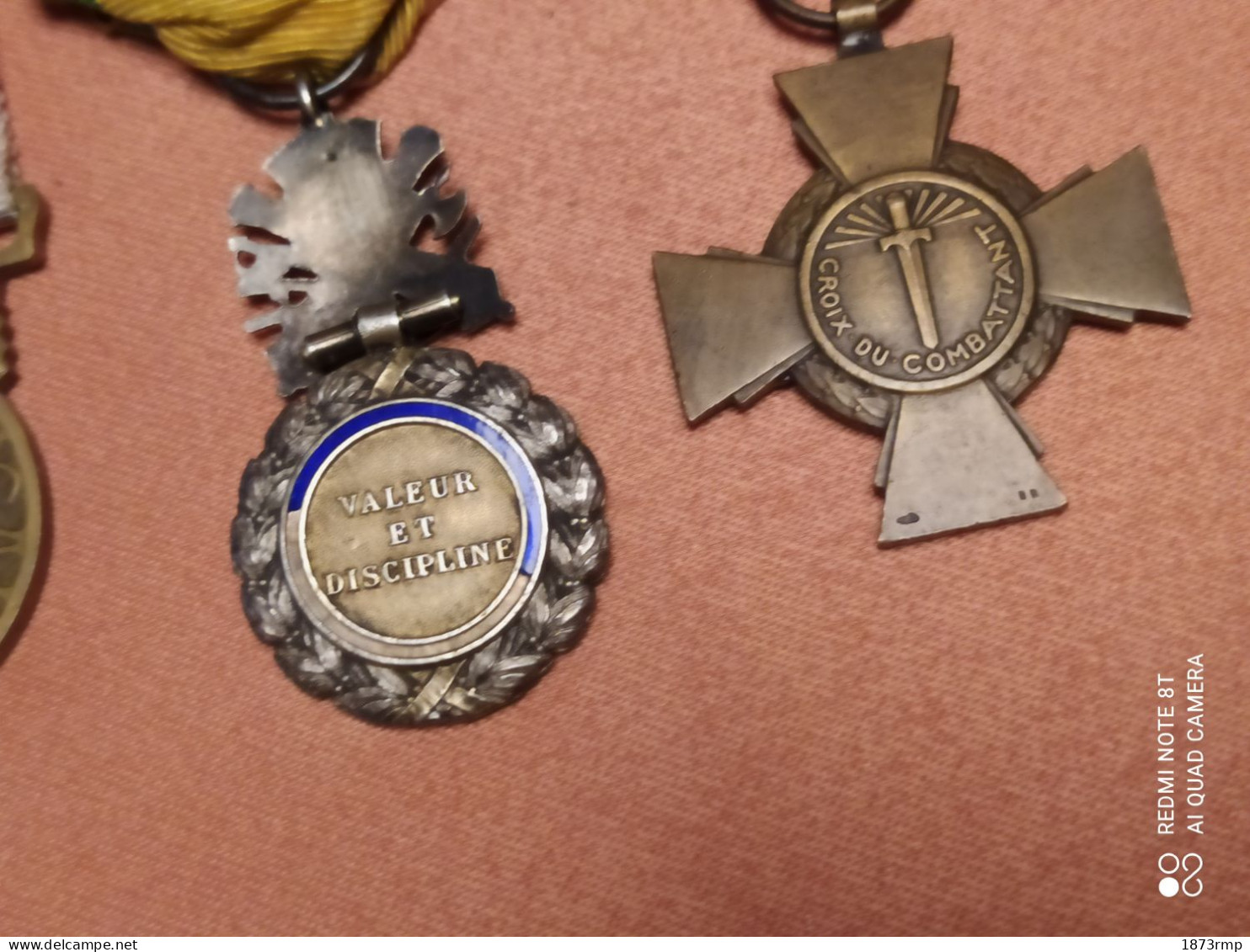 14/18, 4 MEDAILLES, CROIX DE GUERRE, DU COMBATTANT, MEDAILLE MILITAIRE, COMMEMORATIVE 14/18, WW1 - France